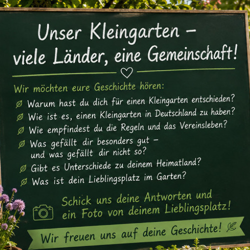 Unser Kleingarten – viele Länder, eine Gemeinschaft